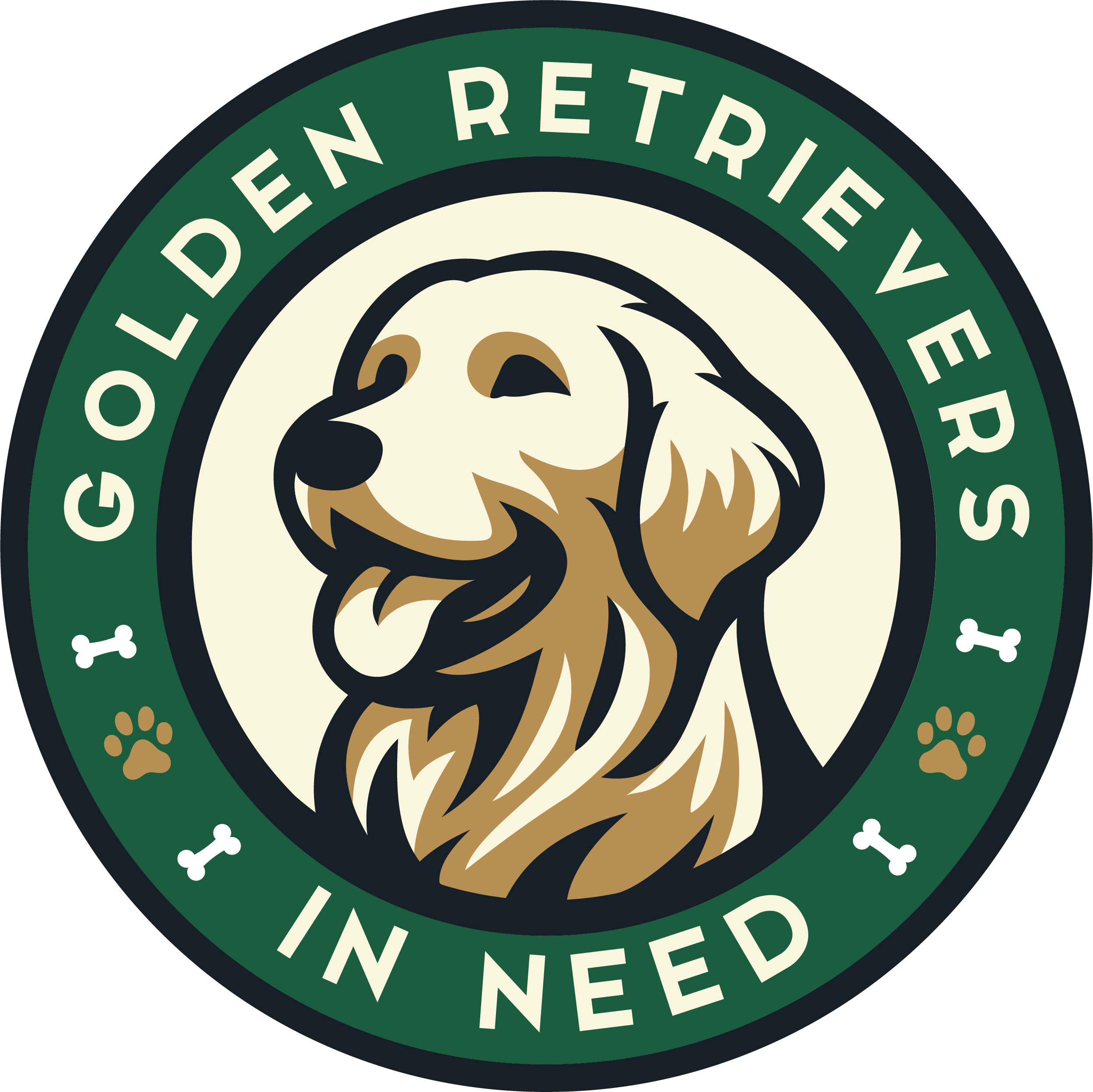 Golden Retrievers in Need Rescue Service Inc. Logo