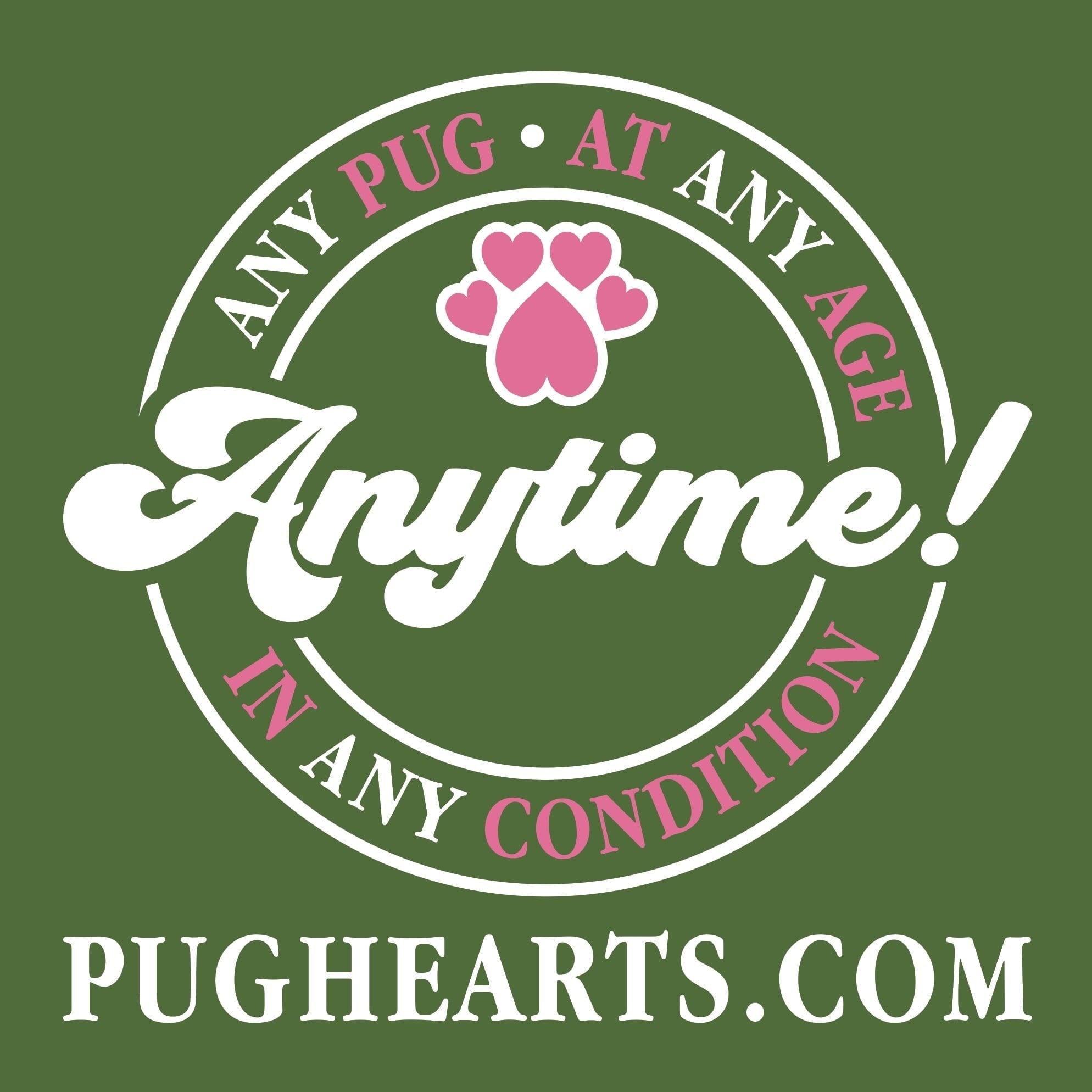 Pug Hearts Houston Rescue Logo