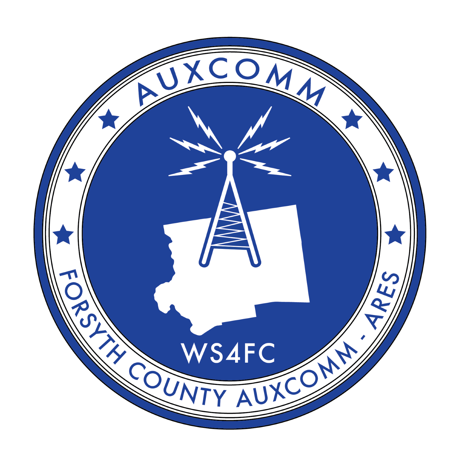 Forsyth County Auxcomm Logo