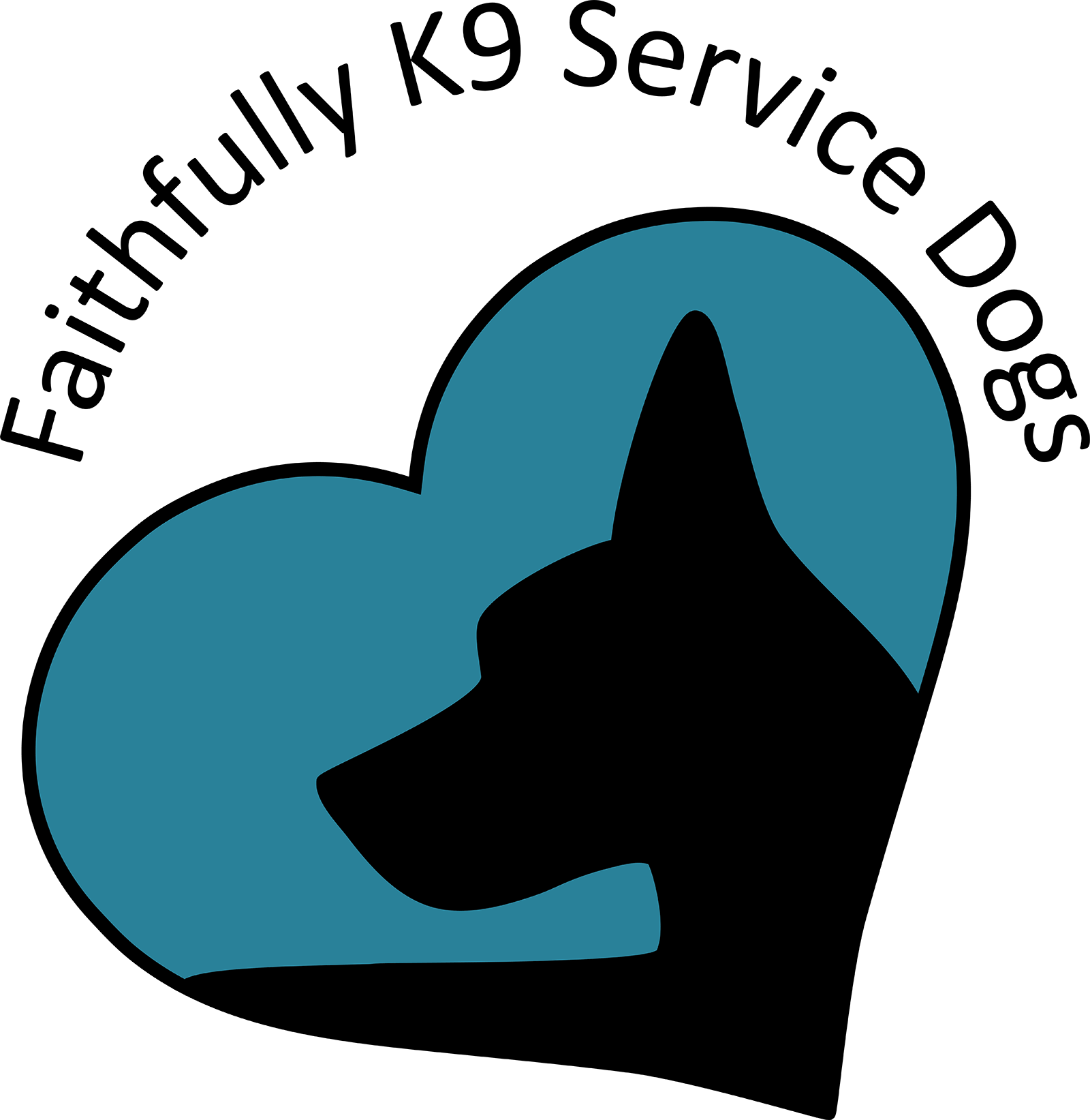 Faithfully K9 Service Dog And Dog Training Logo