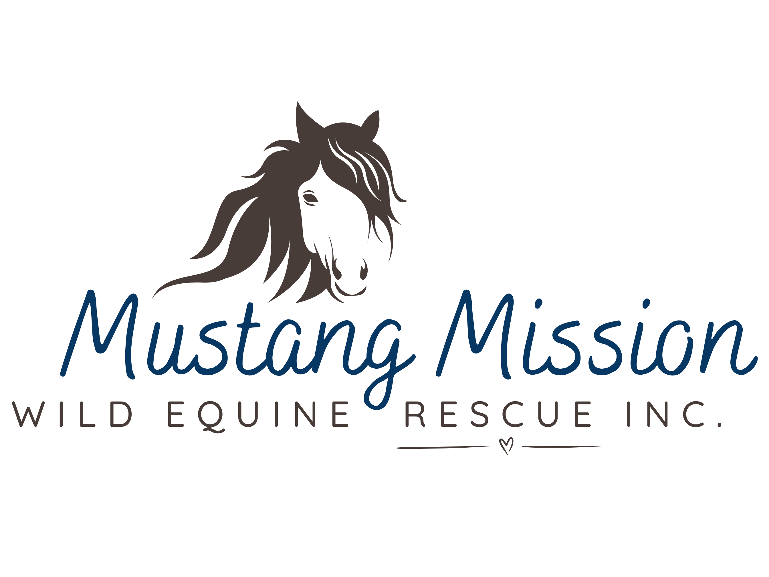 Mustang Mission Wild Equine Rescue Inc Logo