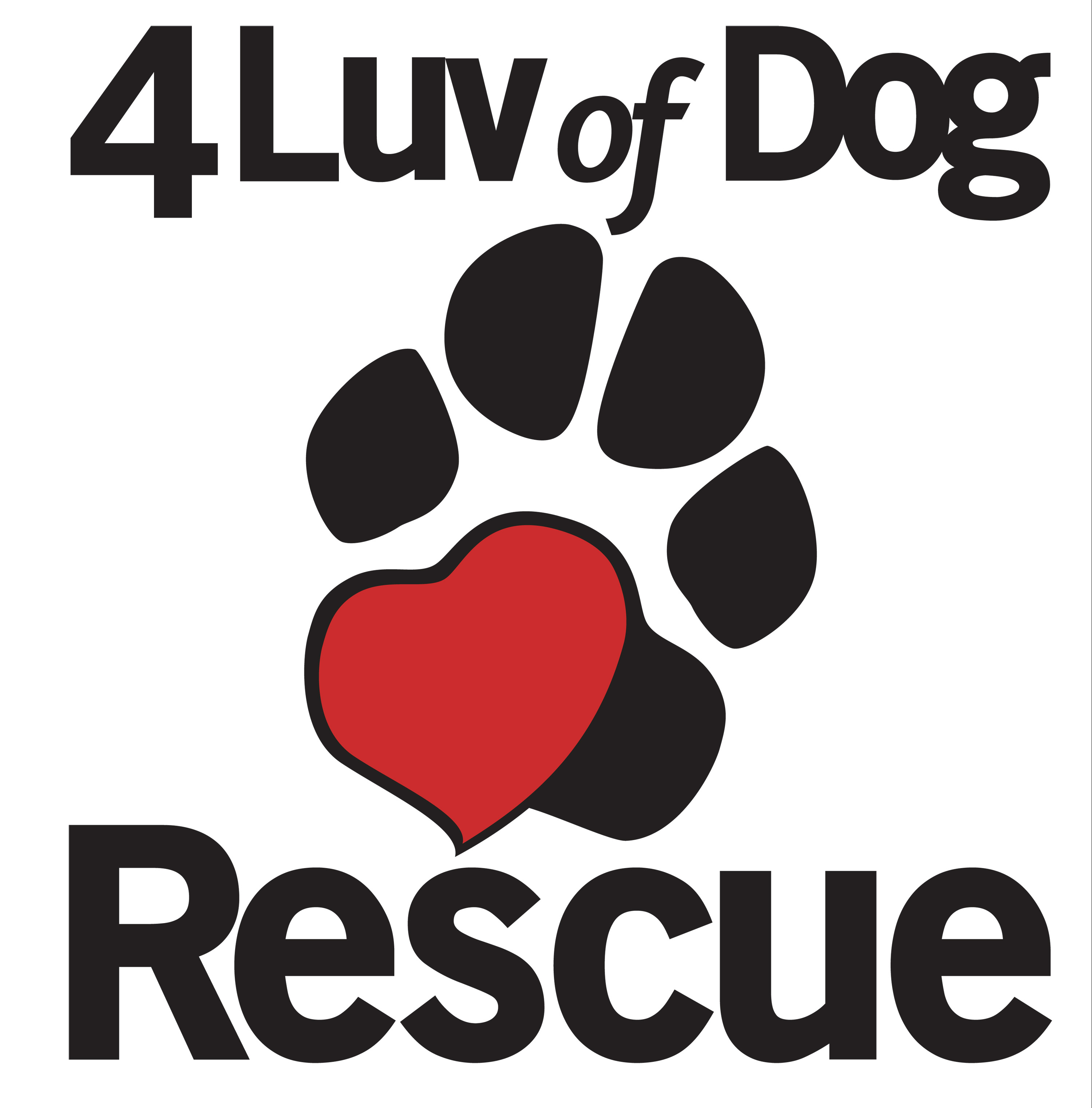 4 Luv Of Dog Rescue Logo