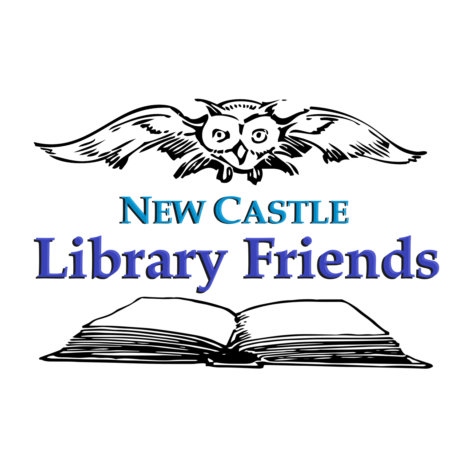 New Castle Library Friends Logo