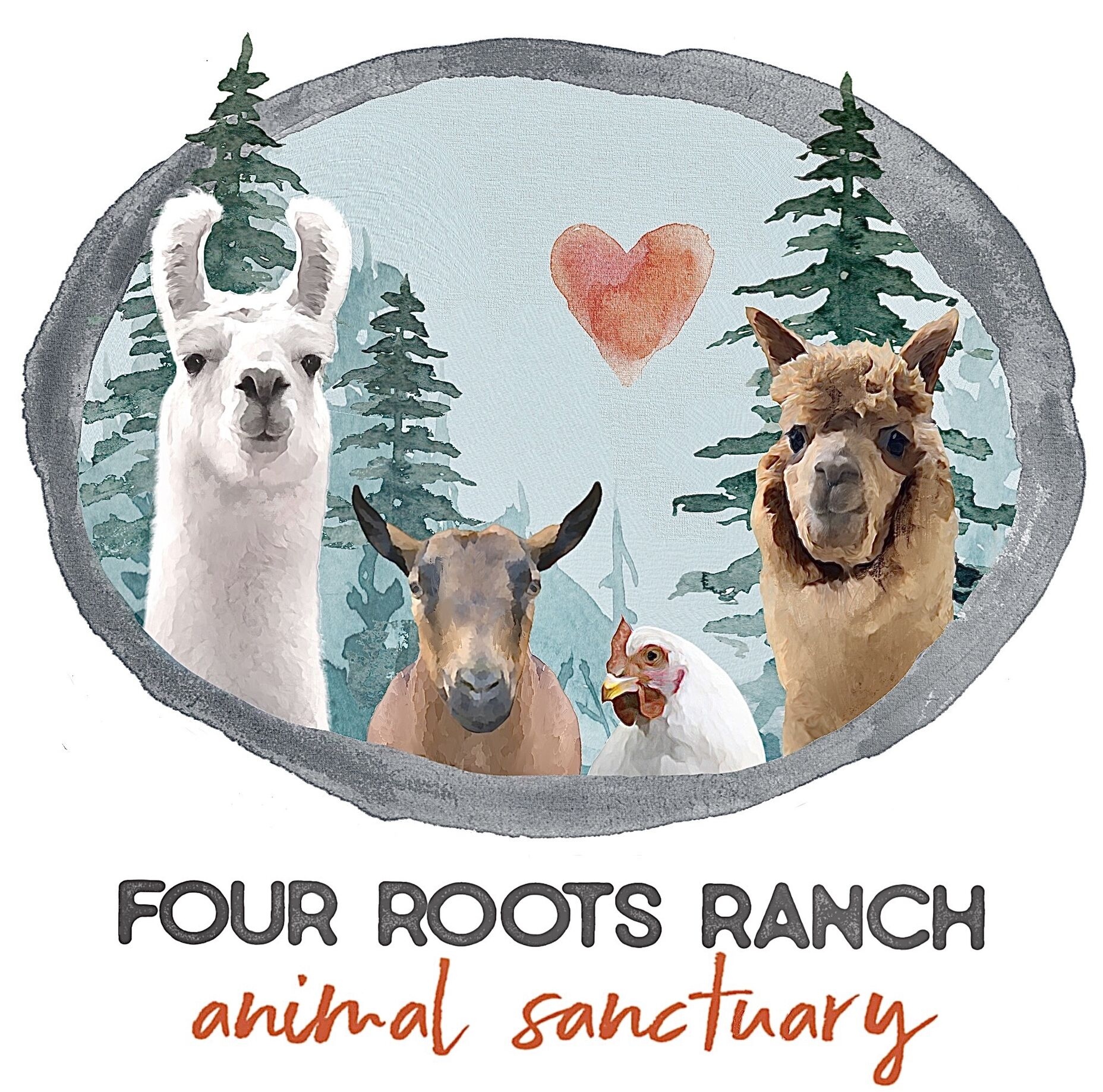 Four Roots Ranch And Animal Sanctuary Logo