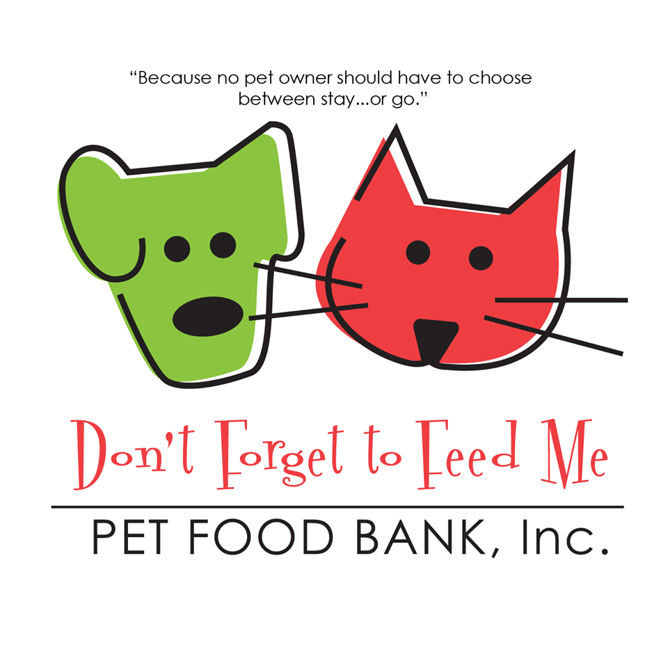 Dont Forget To Feed Me Pet Food Bank Logo