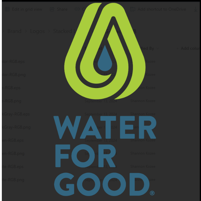 Water For Good Logo