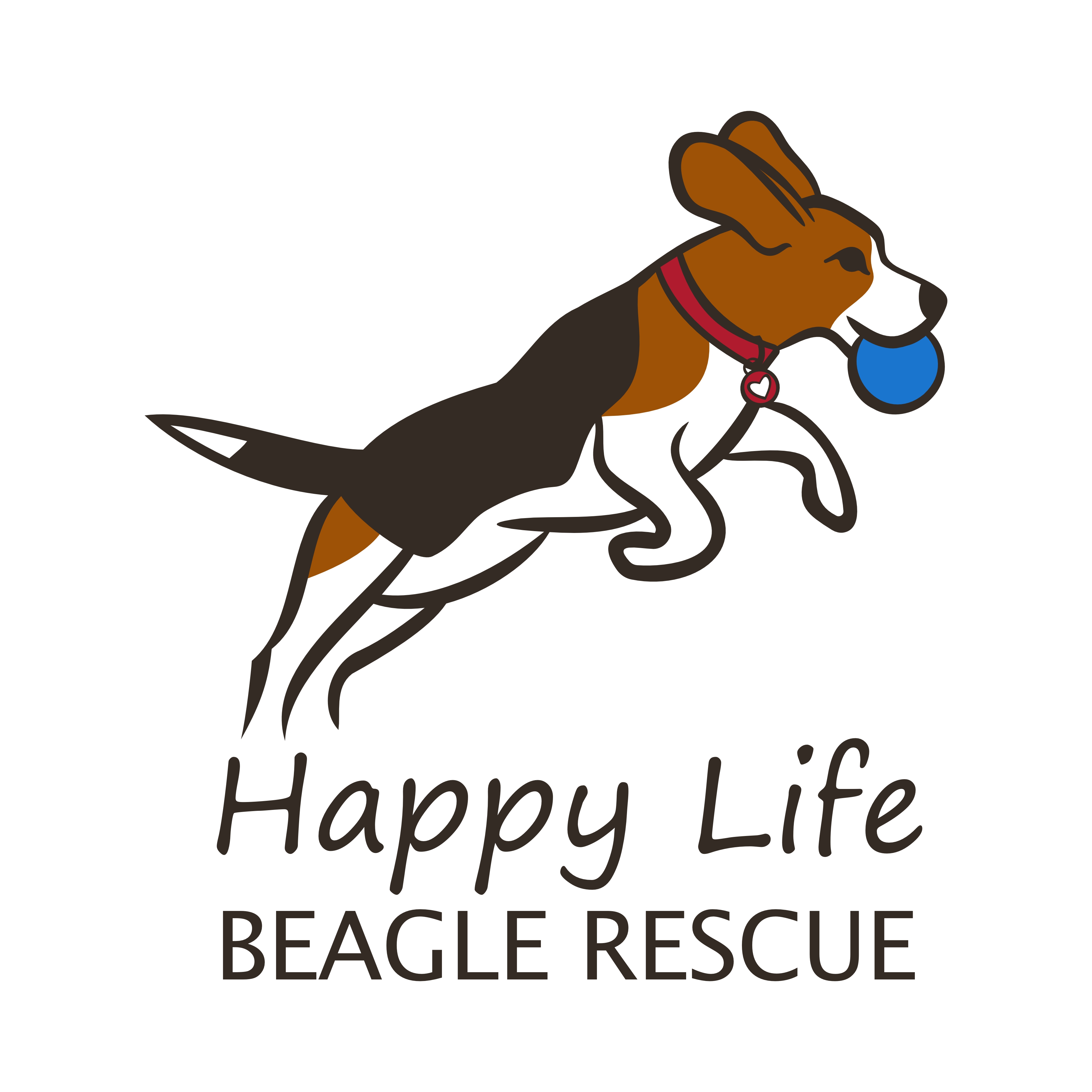 Happy Life Beagle Rescue Inc. Logo